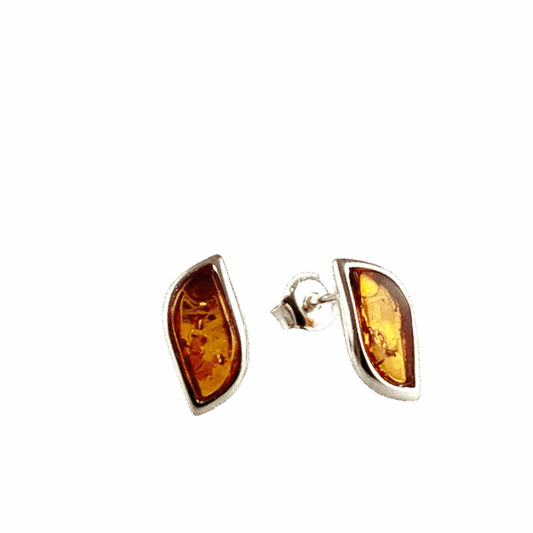 f4e576b856e01a125ab36357566c5f7a.png KOLCZYKI SREBRNE z CERTYFIKOWANYM BURSZTYNEM Piękne Klasyczne Sztyft Srebro