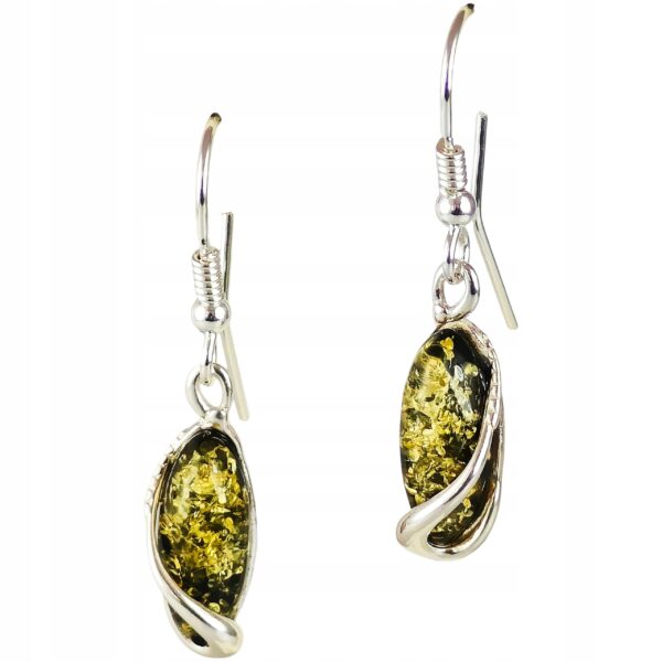 fefec11efb00fc941f5450555c94ffdb.jpg KOLCZYKI SREBRNE z CERTYFIKOWANYM Bursztynem Bigiel Srebro 925 na Prezent