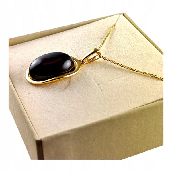 03e4400a3c0a2fb46ab65de8245c09ca.jpg WISIOREK ZŁOTY Z CERTYFIKOWANYM BURSZTYNEM ZAWIESZKA SREBRO POZŁACANE 925