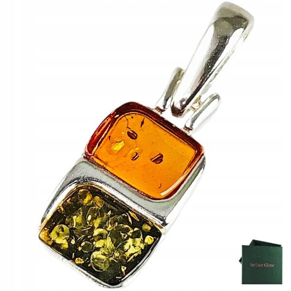 WISIOREK SREBRNY Z BURSZTYNEM bałtyckim DELIKATNY SREBRO 925