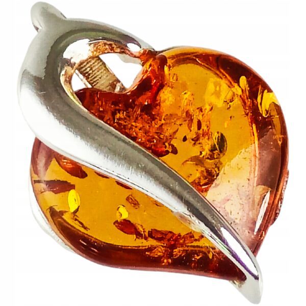 3b70d6e1e6fcfd1a6f60fc52a37715f2.jpg Wisiorek Serce srebrny z bursztynem Bałtyckim SERCE SREBRO 925
