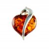 3e0ac3fbbbd05193431db7d7f5928821.jpg Wisiorek Serce srebrny z bursztynem Bałtyckim SERCE SREBRO 925