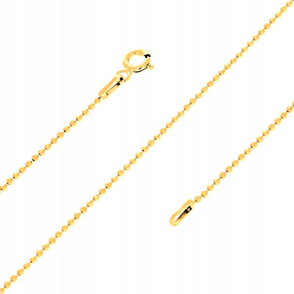 Łańcuszek Złoty - 45 CM - Srebro Pozłacane 925