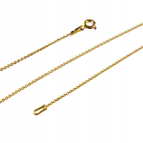 Łańcuszek Złoty - 45 CM - Srebro Pozłacane 925