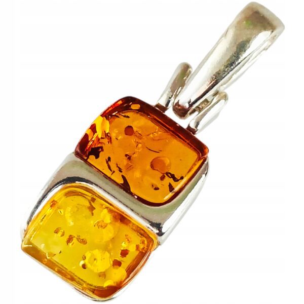 WISIOREK SREBRNY Z BURSZTYNEM bałtyckim DELIKATNY SREBRO 925