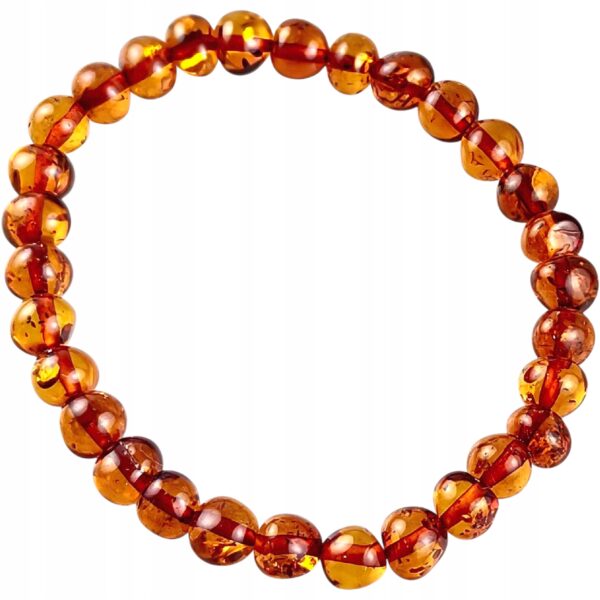 7f191cc94f5d31661abf83332050adbe.jpg BRANSOLETKA z CERTYFIKOWANYM BURSZTYNEM Naturalna na Gumce Piękna ŚLICZNA