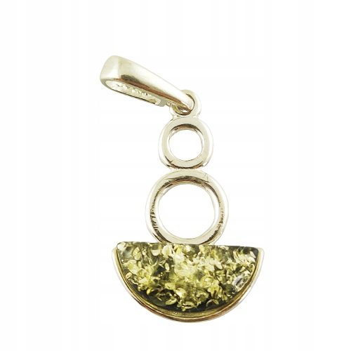 WISIOREK srebrny MODNY Z BURSZTYNEM BAŁTYCKIM DELIKATNY 925 NA PREZENT