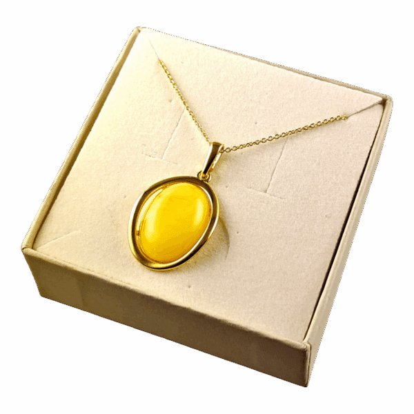 WISIOREK ZŁOTY Z CERTYFIKOWANYM BURSZTYNEM ZAWIESZKA SREBRO POZŁACANE 925