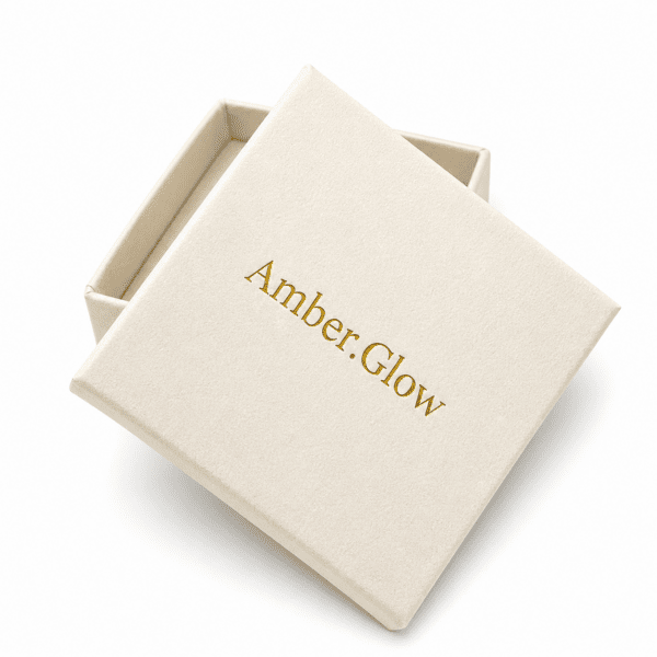 Opakowanie prezentowe Amber Glow Eleganckie pudełko prezentowe do biżuterii Amber Glow