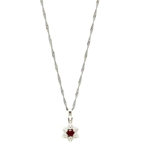 WISIOREK SREBRNY z Bursztynem Srebro 925 Śliczny KWIATEK