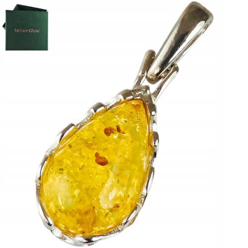 adf001eae98afefa76f1339f9d33674f.jpg Wisiorek srebrny z cytrynowym bursztynem - koronkowy