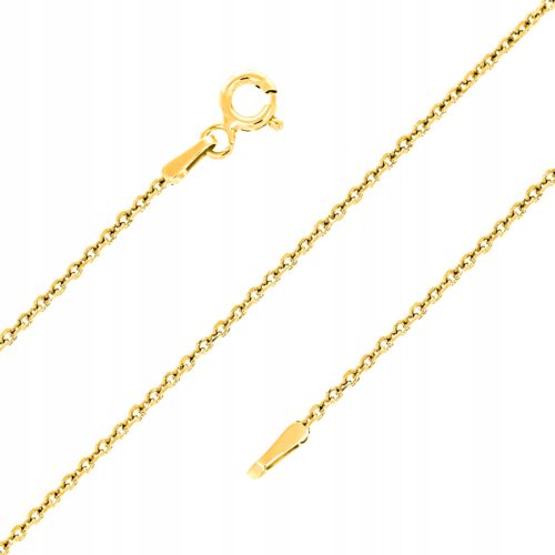 Łańcuszek Złoty - 42 CM - Srebro Pozłacane 925