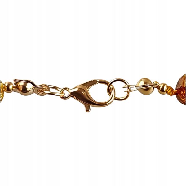 NASZYJNIK z CERTYFIKOWANYM BURSZTYNEM Ręcznie Wykonany ŚLICZNY PIĘKNY