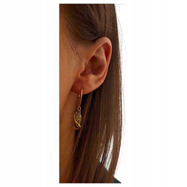 da4e69da5a76e10f04adcdd732805a73.jpg KOLCZYKI ZŁOTE z CERTYFIKOWANYM Bursztynem WISZĄCE PIĘKNE SREBRO POZŁACANE