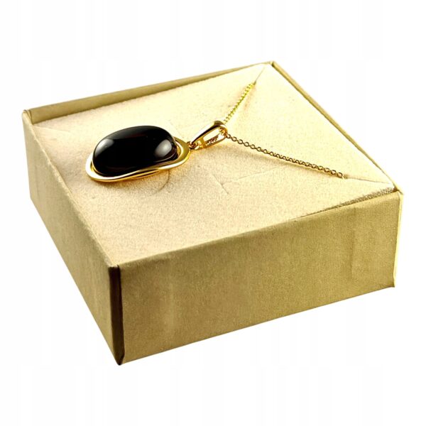 e8a735c2ae1f8a376eca38d0baf91a69.jpg WISIOREK ZŁOTY Z CERTYFIKOWANYM BURSZTYNEM ZAWIESZKA SREBRO POZŁACANE 925