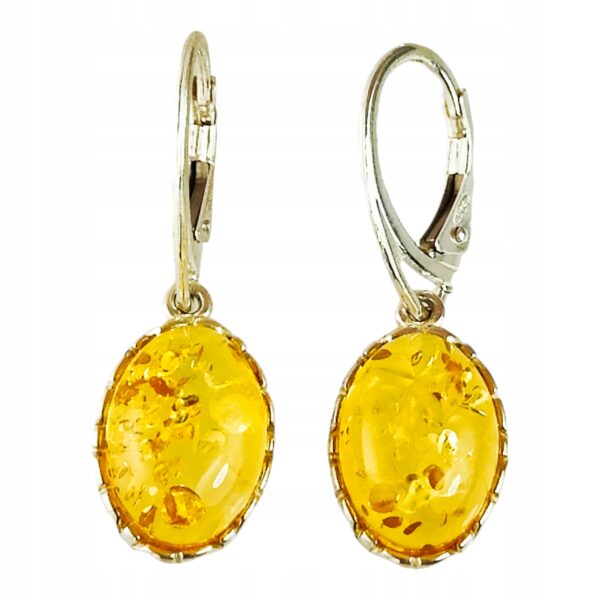 2df32d91089cb6262180dc58c0eab7dd.jpg Kolczyki srebrne z bursztynem - wiszące