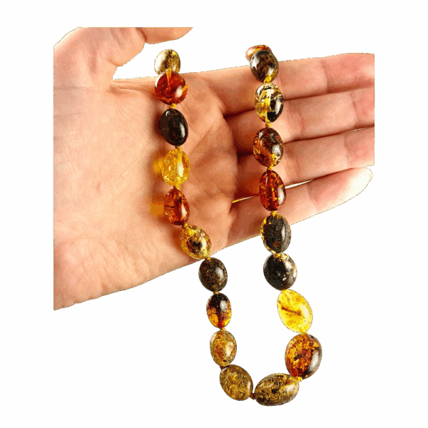 815cdfddd73eebe0f6bf61f334895412-1.png NASZYJNIK z CERTYFIKOWANYM BURSZTYNEM Ręcznie Wykonany ŚLICZNY PIĘKNY