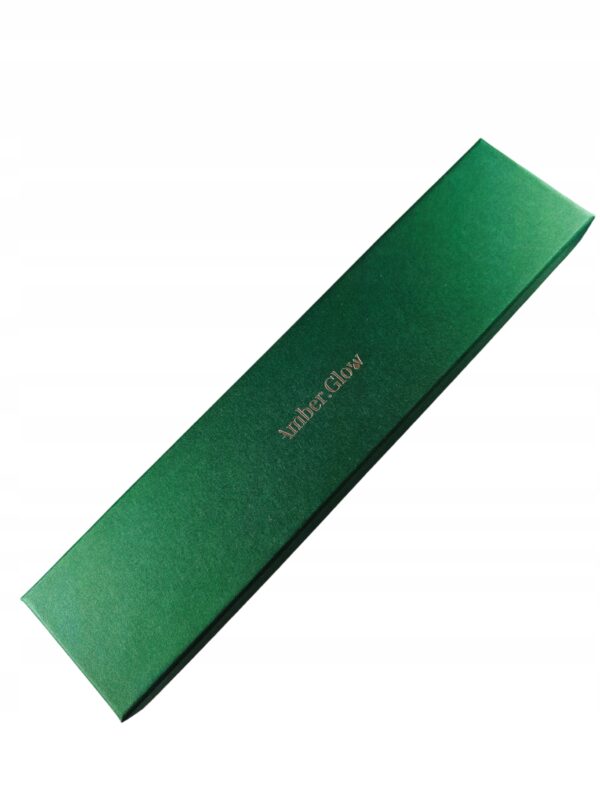 Bransoletka srebrna z koniakowym bursztynem