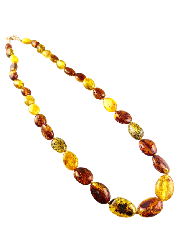 NASZYJNIK z CERTYFIKOWANYM BURSZTYNEM Ręcznie Wykonany ŚLICZNY PIĘKNY