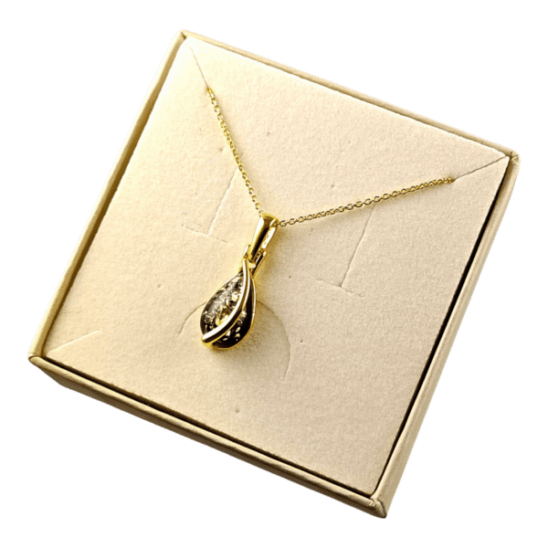 Wisiorek ZŁOTY z CERTYFIKOWANYM Bursztynem DELIKATNY Srebro Pozłacane 925