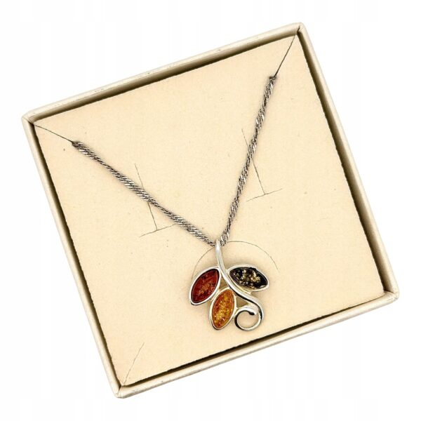 WISIOREK SREBRNY Z CERTYFIKOWANYM BURSZTYNEM PIĘKNY ŚLICZNY SREBRO 925