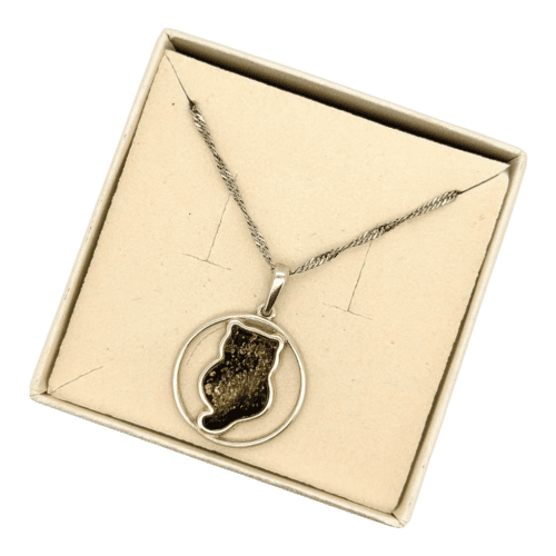 WISIOREK SREBRNY Z BURSZTYNEM KOT ZAWIESZKA DELIKATNY KOTEK Srebro 925