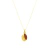 WISIOREK ZŁOTY Z CERTYFIKOWANYM BURSZTYNEM ZAWIESZKA SREBRO POZŁACANE 925