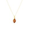 WISIOREK ZŁOTY Z CERTYFIKOWANYM BURSZTYNEM ZAWIESZKA SREBRO POZŁACANE 925