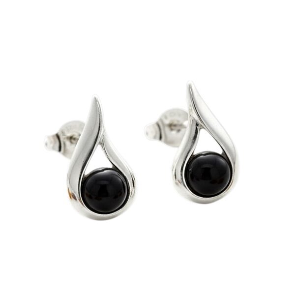 Photoroom_20260226_102409 KOLCZYKI SREBRNE z ONYKSEM – MINIMALISTYCZNE – SREBRO 925