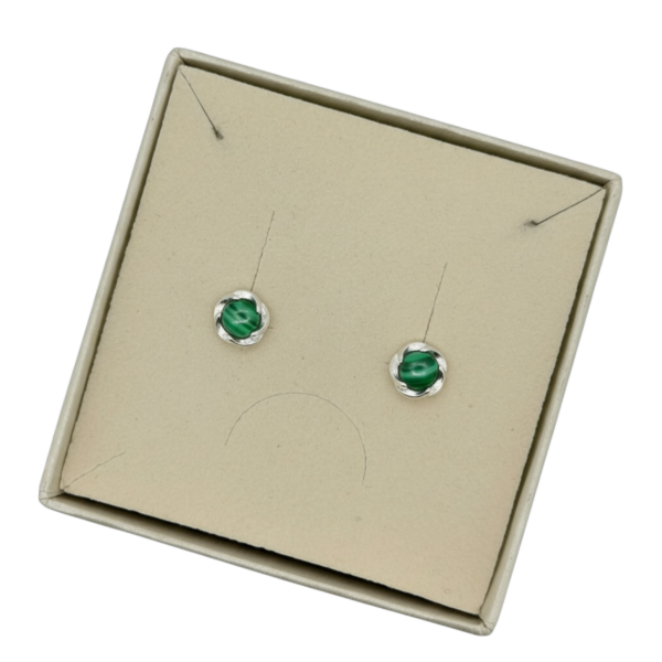 Photoroom_20260226_194607 KOLCZYKI SREBRNE z MALACHITEM – DELIKATNE – SREBRO 925