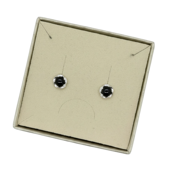 Photoroom_20260226_194823 KOLCZYKI SREBRNE z ONYKSEM – DELIKATNE – SREBRO 925