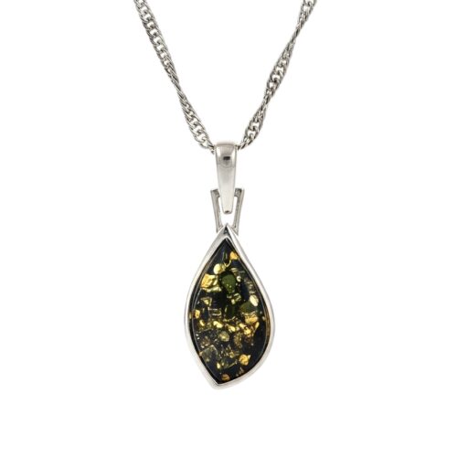 WISIOREK SREBRNY Z CERTYFIKOWANYM BURSZTYNEM SREBRO 925