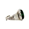 PIERŚCIONEK SREBRNY REGULOWANY Z MALACHITEM KAMIEŃ OCHRONNY SREBRO 925
