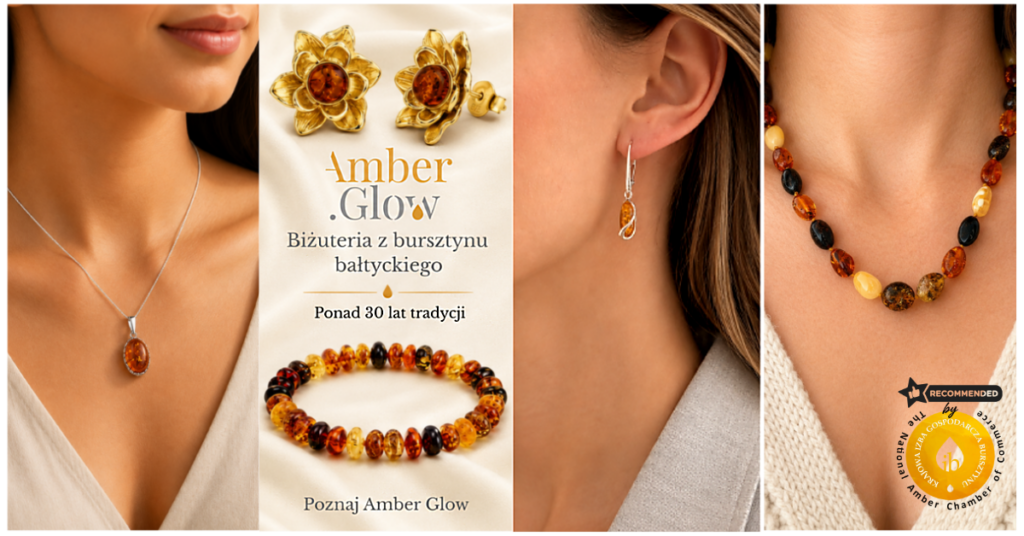 Biżuteria z bursztynem bałtyckim Amber Glow