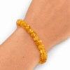 Bransoletka z bursztynu cytrynowego – małe zaokrąglone bryłki 7 mm, na gumce Amber Glow